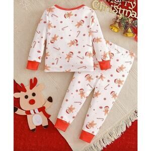Baby Girl Snug Fit Gingerbread Christmas Multicolor Pajama Set 2y New